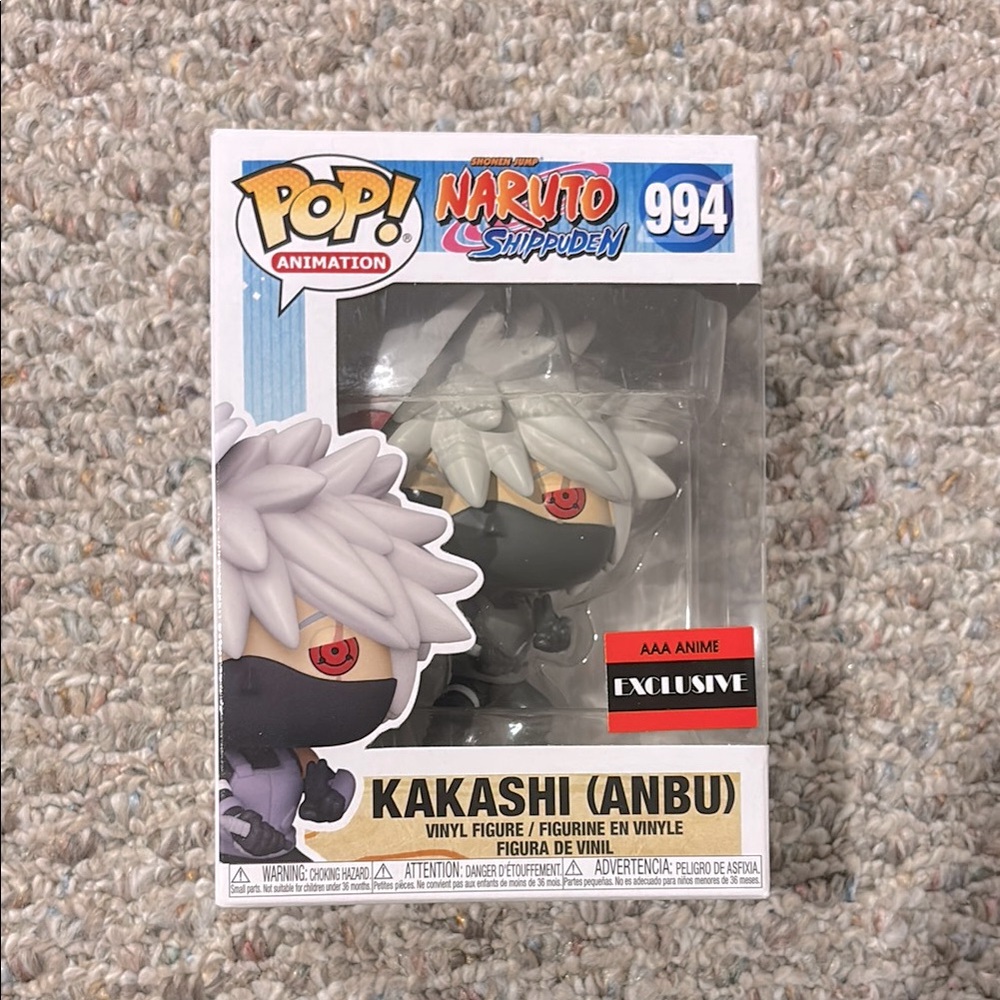 Funko Pop! Animation Kakashi (Anbu) Figure - Gray and Black